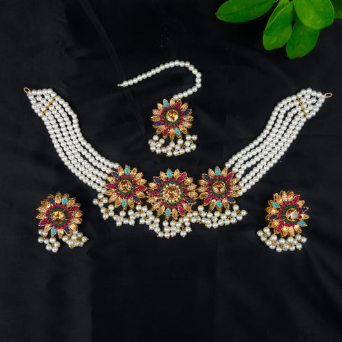 Stylish Kundan Choker set D230